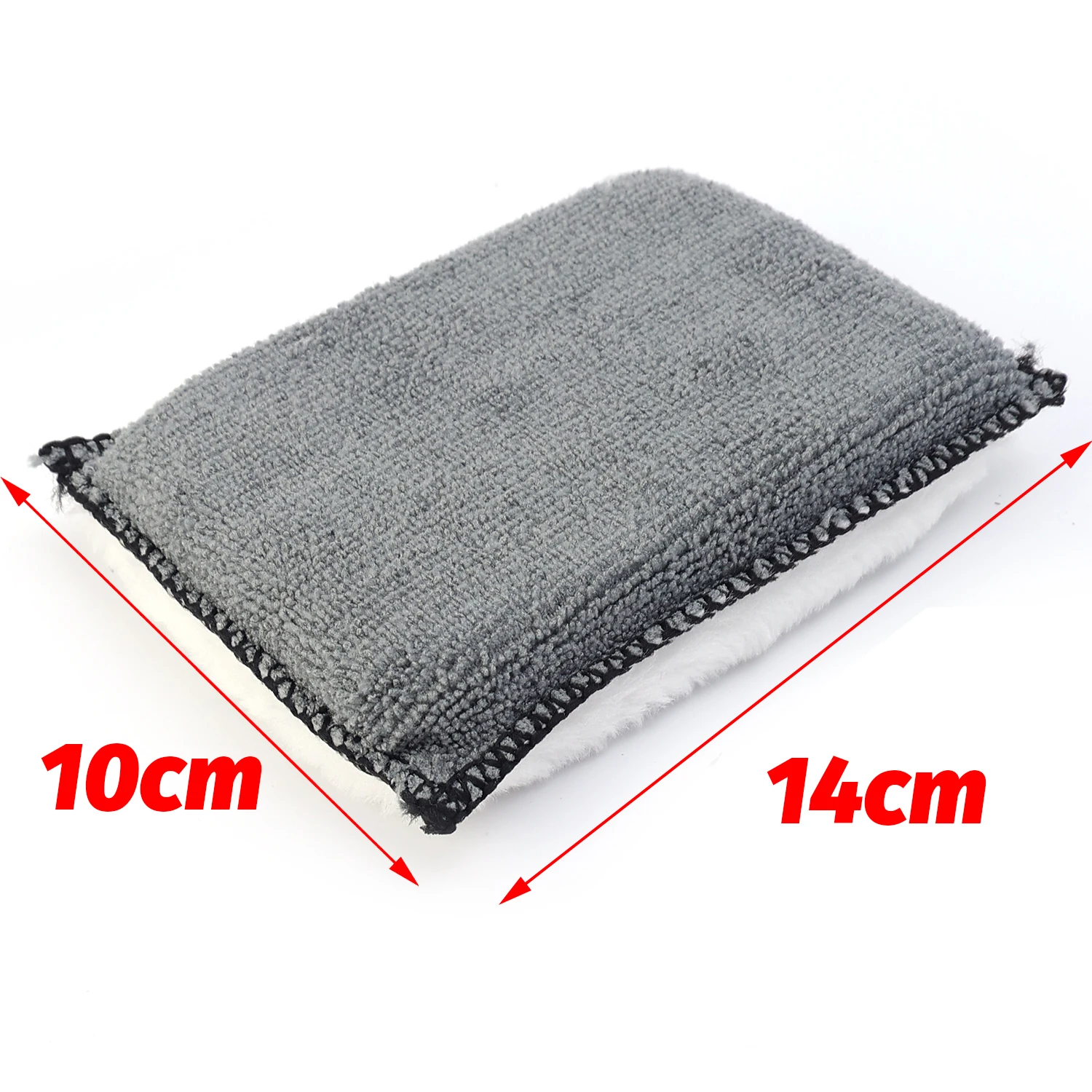 

Двусторонняя губка для мытья автомобиля из микрофибры, кожаная нежная чистящая подушечка для салона автомобиля, удаление пятен на открытом воздухе, чистка без царапин