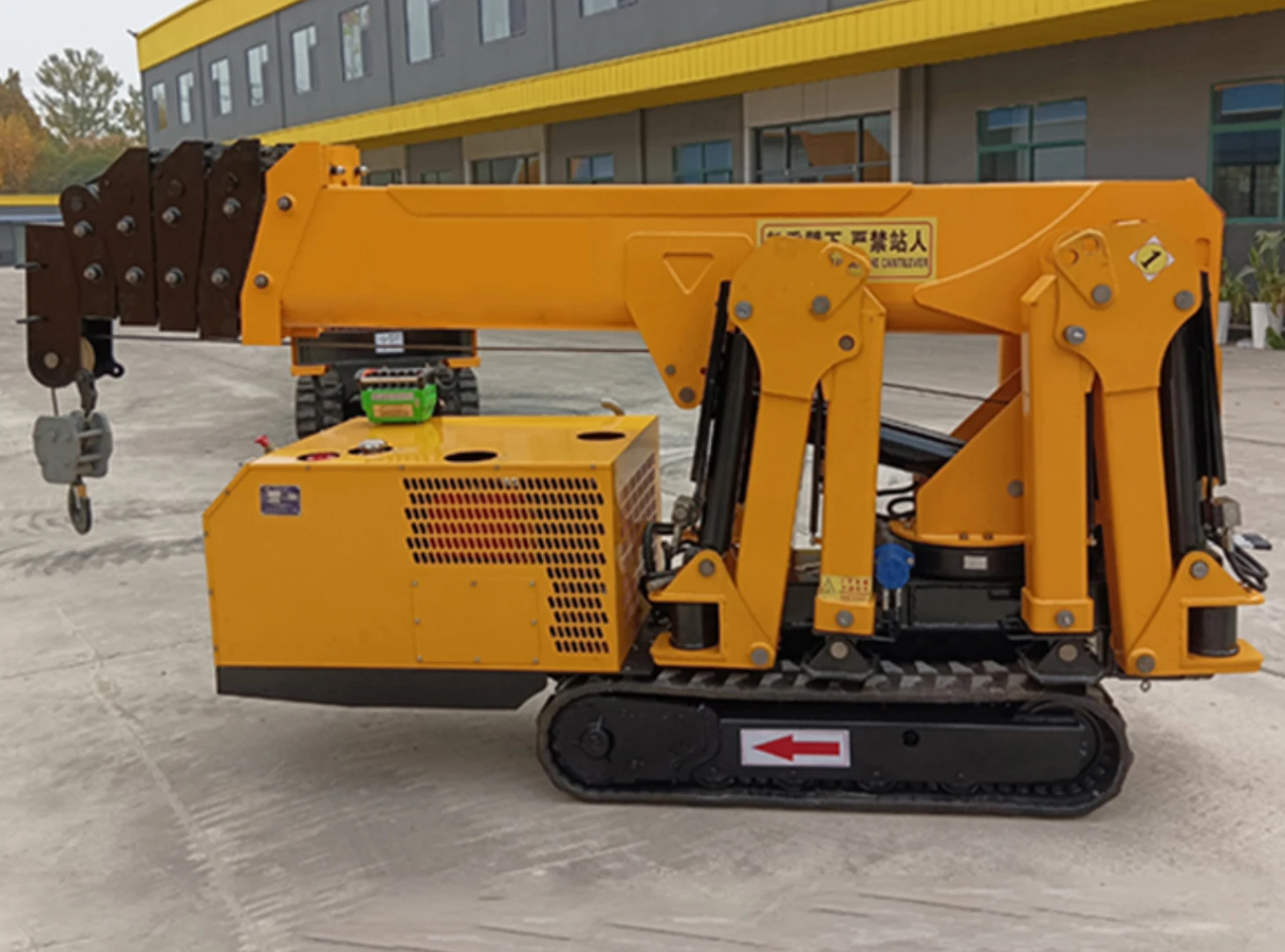 Фото 5T Mini Spider Crane Электрический пульт дистанционного управления Мужская корзина Jib Быстрая доставка Строительная площадка №3