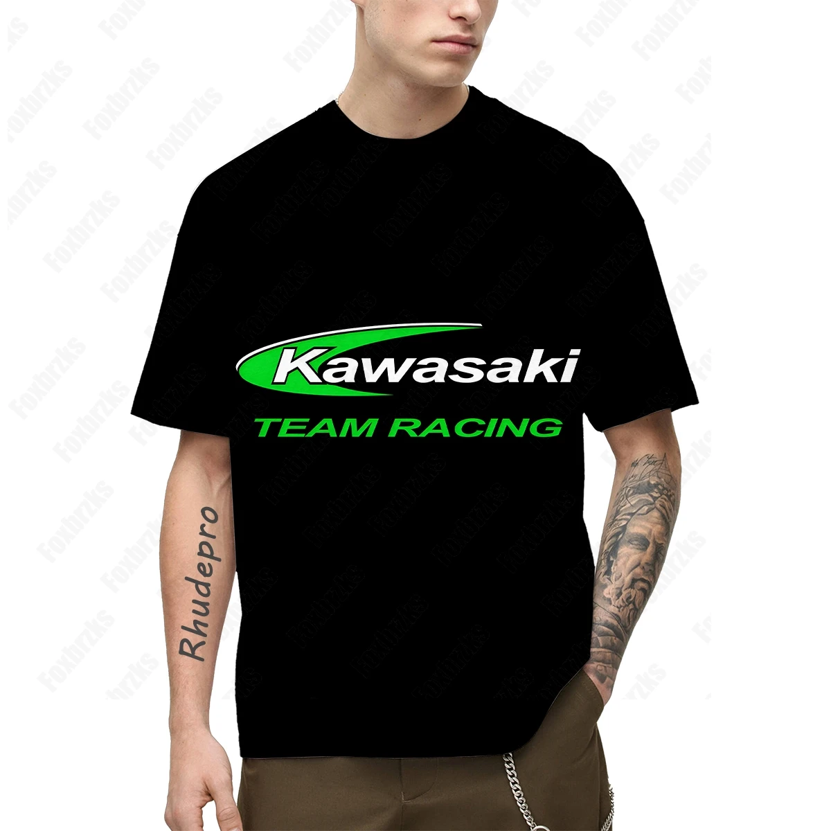 2024 Мужская Летняя Модная Брендовая Универсальная Футболка Kawasaki Ninja Для Езды На