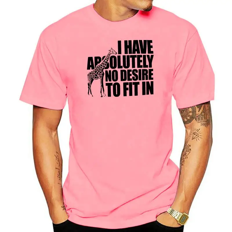 Нет желания поместиться в футболку Мужская Женская футболка крутая Swag хипстер