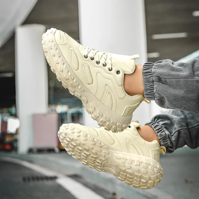 Mens Fashion Shoes Platform Breathable Sports Shoes Men Casual Shoes No-slip Running Sneakers Tennis Shoes Male Big Size Outdoor