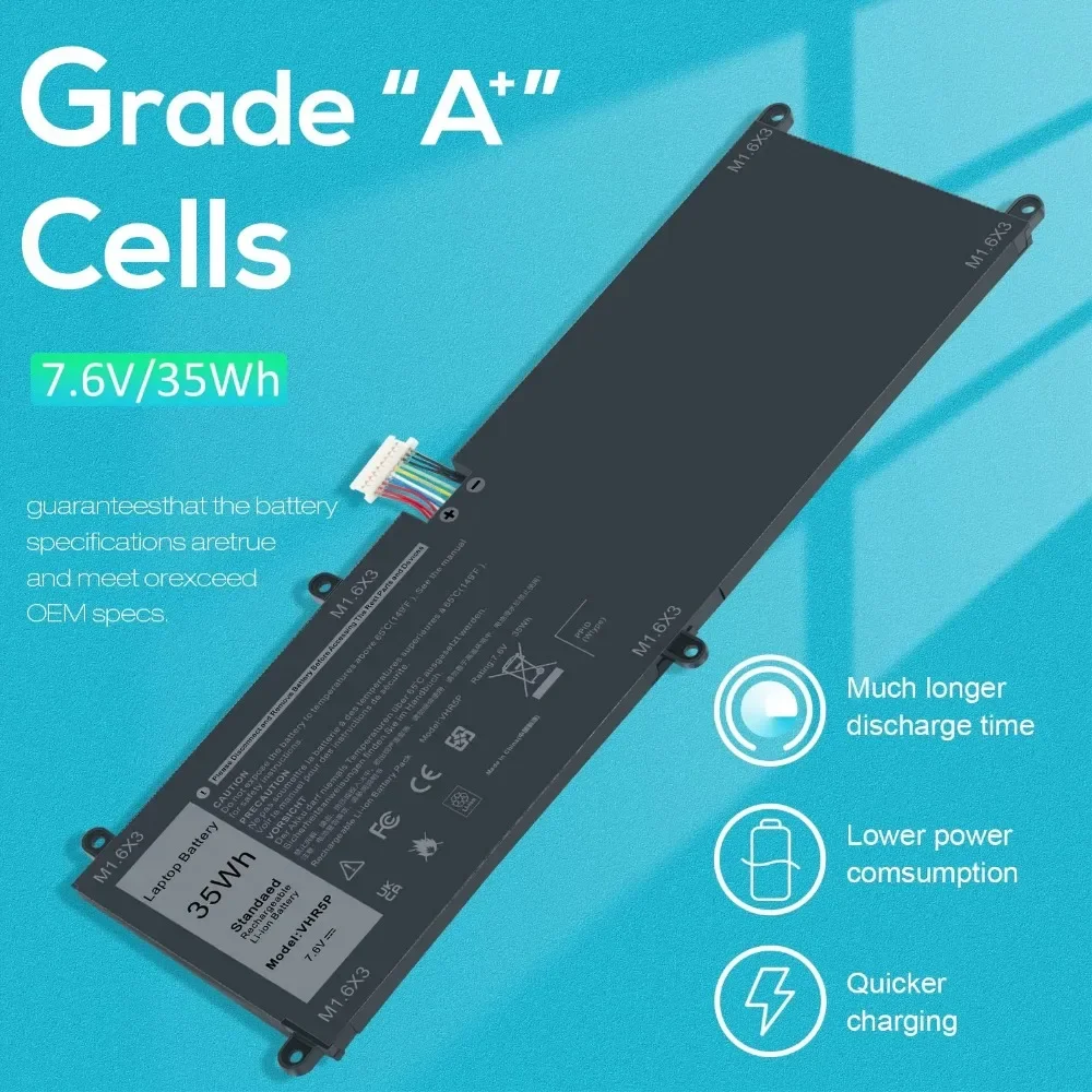 Аккумулятор для ноутбука VHR5P Dell Latitude 5175 5179 E5175 E5179 серии ноутбуков планшетов RHF3V