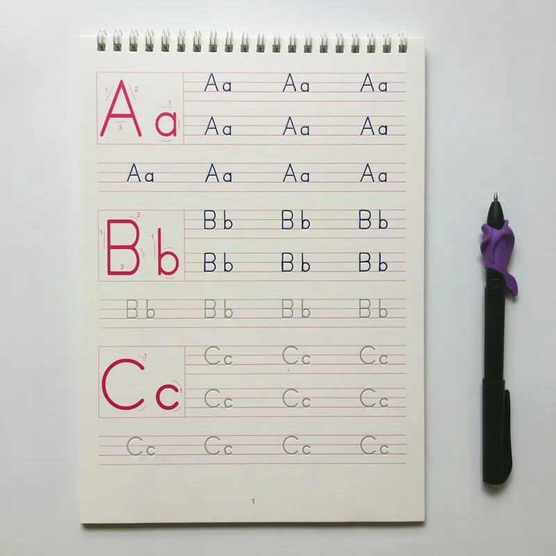 

1 шт., детская ABC Groove, авторская книга на английском языке, 26 алфавитов, книга для упражнений в детском саду, Детская Дошкольная книга для написания текста
