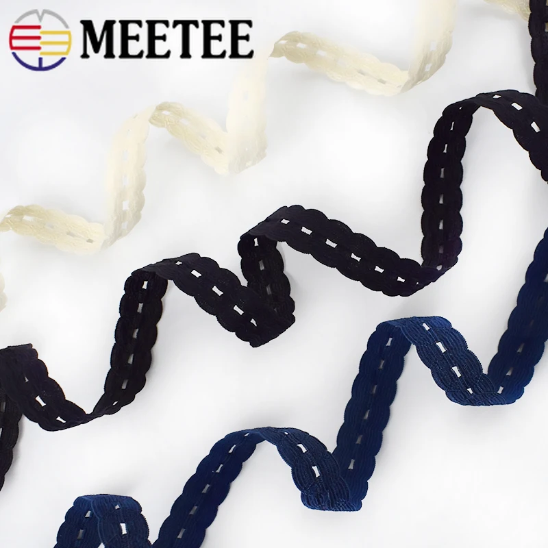 20/42M 15mm Mesh Spandex Elastic Band Baby Hair Decorative Stretching Buttons Tabs Loop Trim Tiny Ribbbon Strap Belt Accessories | Дом и сад