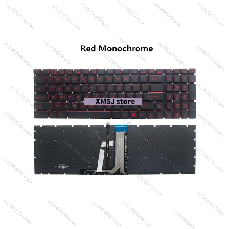Фото Новая американская монохромная/RGB-клавиатура с подсветкой для ноутбука MSI GT62 GT62VR GT72 GT72VR GT73 GT73VR GS63 GL60 PS60 PE60 WS60 WS70 PE70 №3