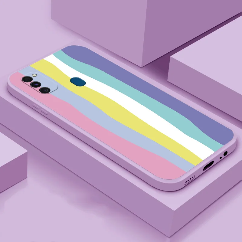 

Phone Case For Samsung Galaxy M30S M31 M51 M62 soft case TPU silicone phone case simple color back cover phone case