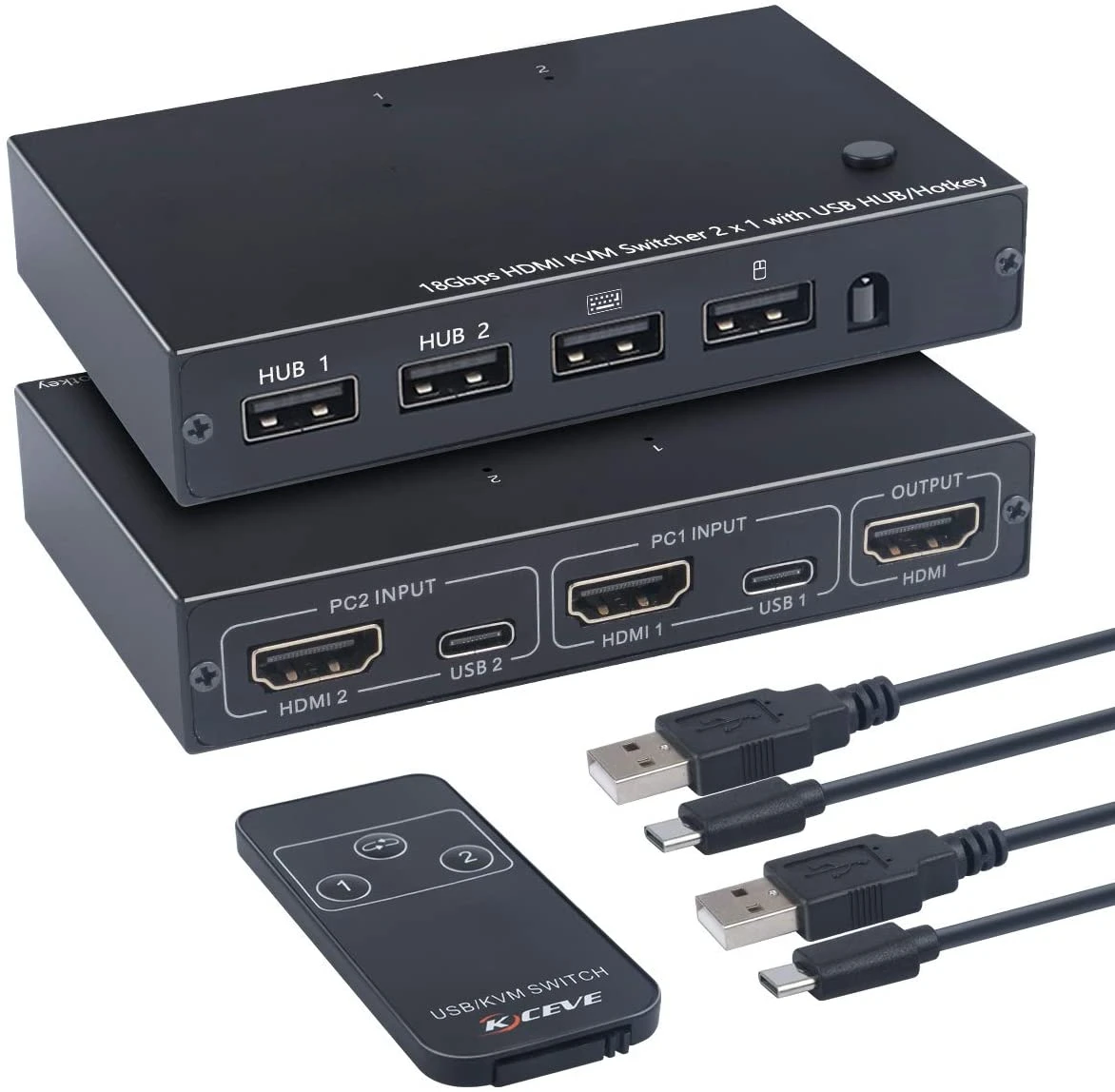 AM-KM201-G 2 input-1 выход HDMI kvm USB2.0 2 узла, 1 монитор, 1 набор клавиатуры и мыши 18 Гбит/с HDMI2.0 KVM 2*1 переключатель 60 Гц 4k-G
