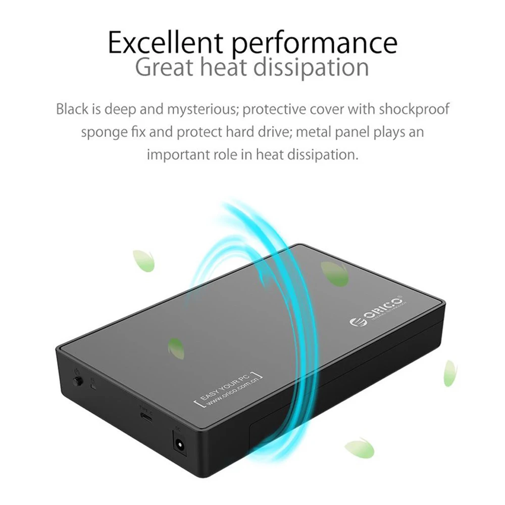 Переносной жесткий диск ORICO 2 5/3 5 дюйма Type C SATA последовательный порт для ноутбука