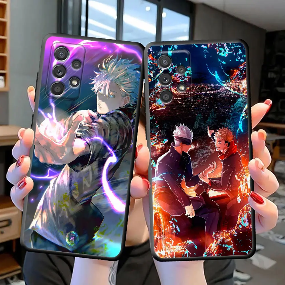 

Phone Case For Samsung S7 S8 S9 S10 4G Lite S10e S20 S21 FE S22 S23 Plus Ultra 5G Case Capa Para Jujutsu Kaisen Gojo Satoru
