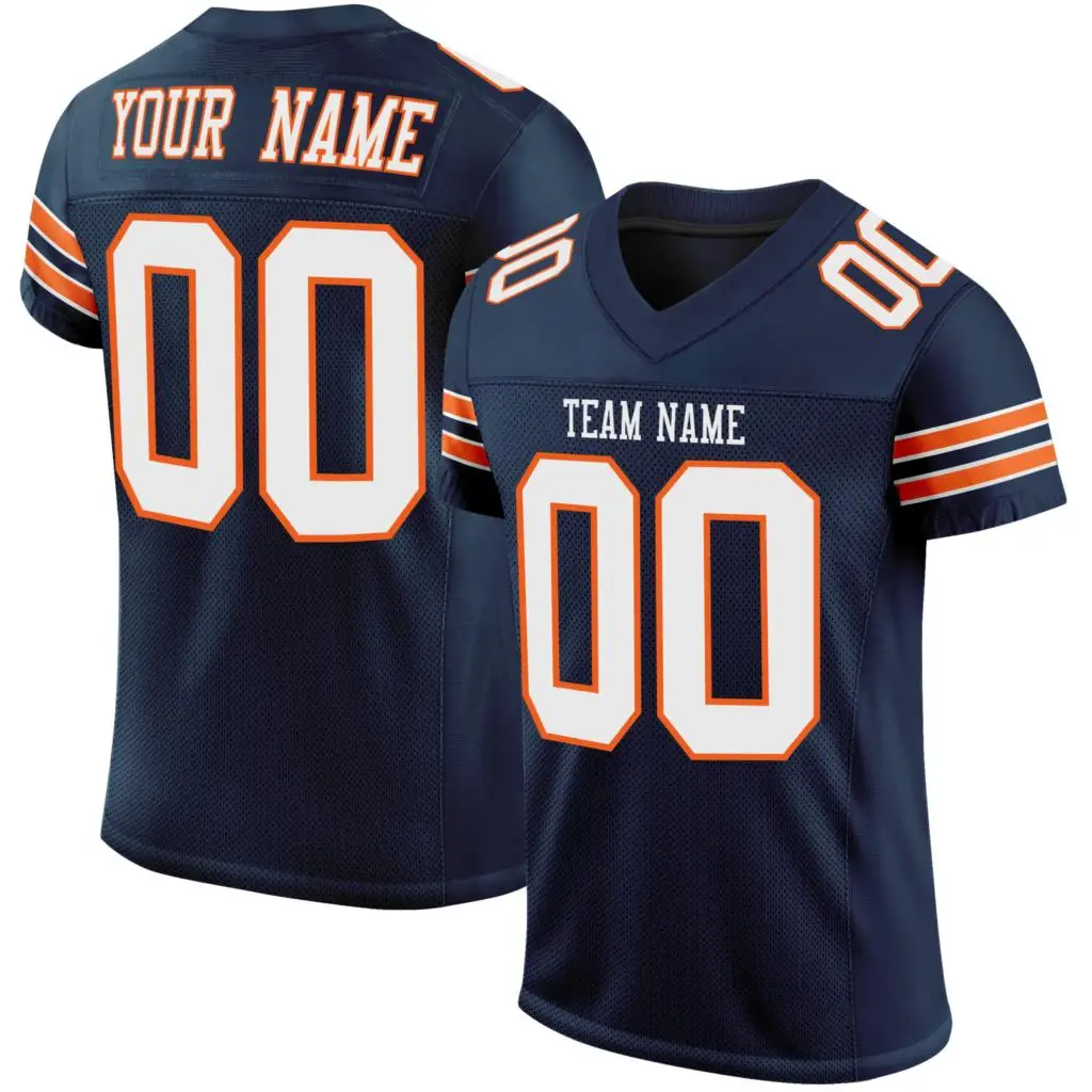 

Custom Football Jersey Stitch Team Name/Number Football Gane Practice Absorbent Uniform for Male/Women/Youth Outdoors/Indoors