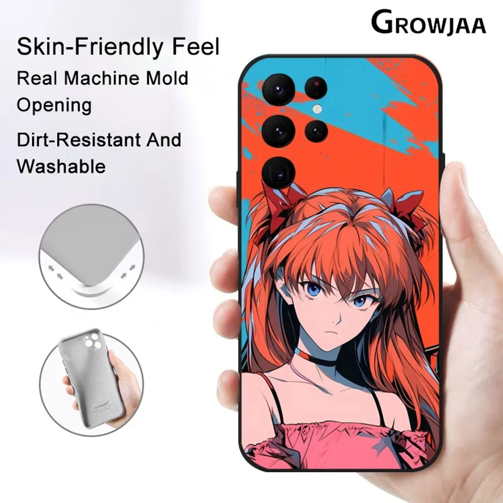 Neon G-Genesis E-Evang elion Чехол для телефона Samsung Galaxy S24 Ultra S22 S23 S21 S20 5G Защитный силиконовый