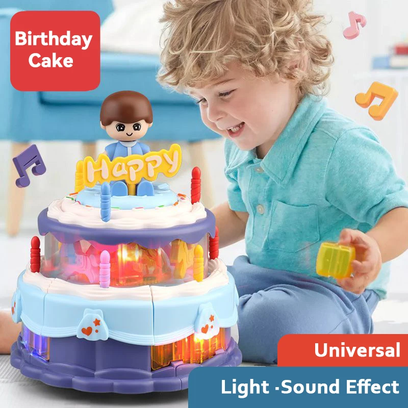 Детская игрушка музыкальный торт игрушки для мальчиков и девочек детский