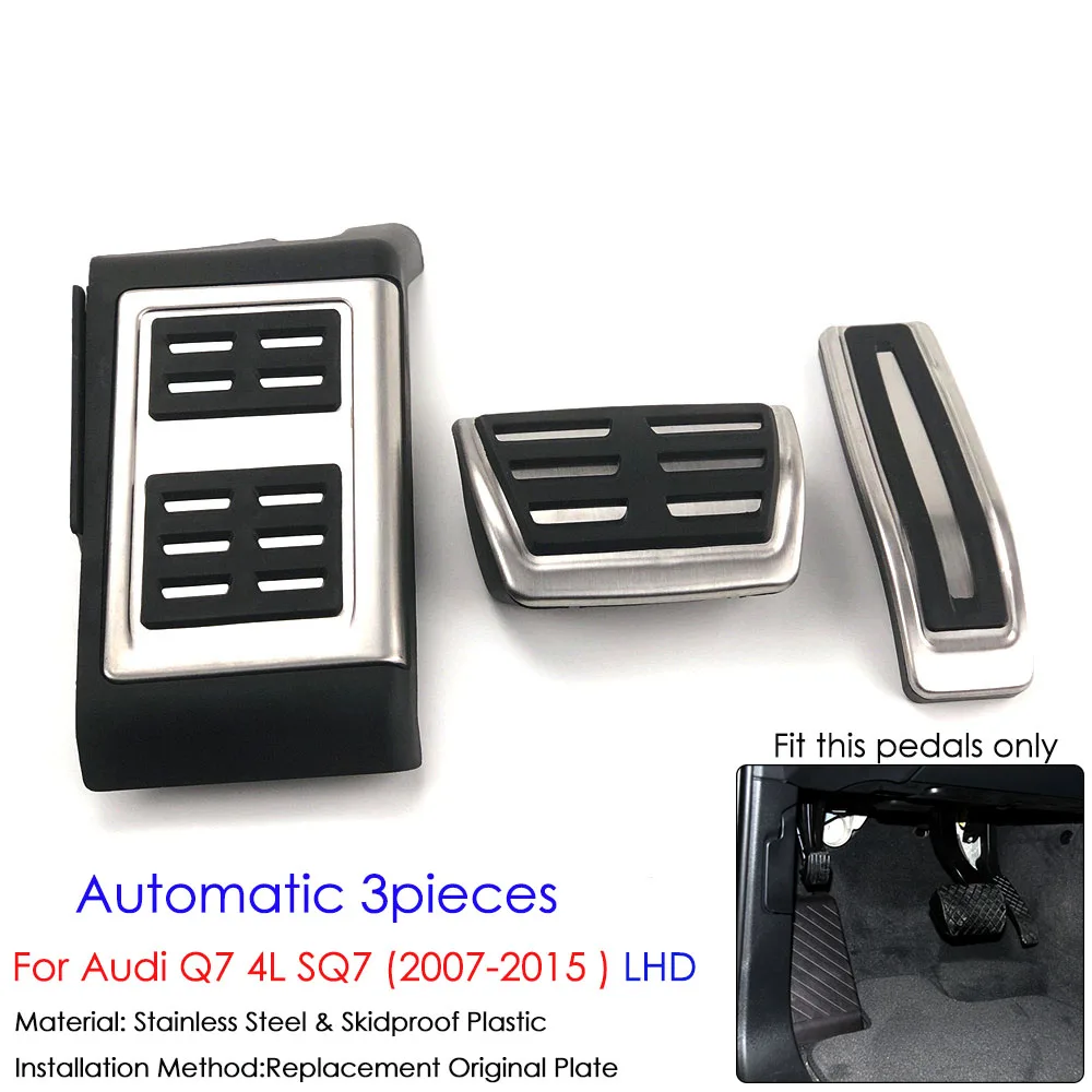 

No Drilling Car Accessories Foot Rest Gas Brake Pedal Cover Pad For Porsche Cayenne 07-16/ Volkswagen Touareg / Audi Q7 4L 07-15