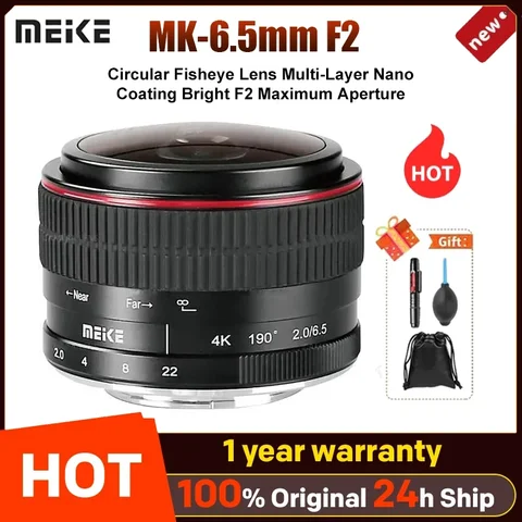 Meike MK-6.5mm F/2 круглый объектив «рыбий глаз» для Canon EF-M