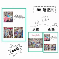 kpop new boys group stray kids rubber sleeve creative cartoon notebook cute portable notepad student stationery gifts felix i n