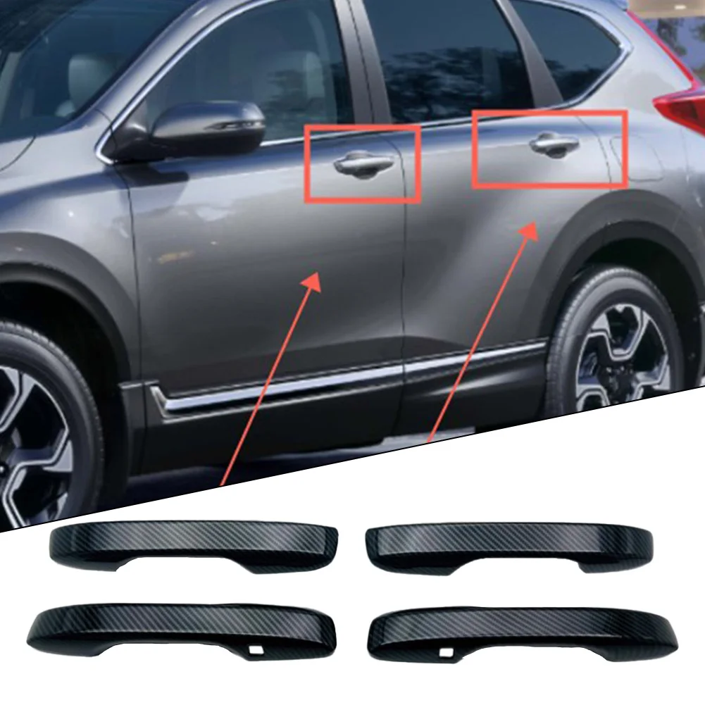 

Накладка на дверную ручку автомобиля, для Honda For CRV 2023, из углеродного волокна, АБС, наружные дверные ручки, автомобильные аксессуары