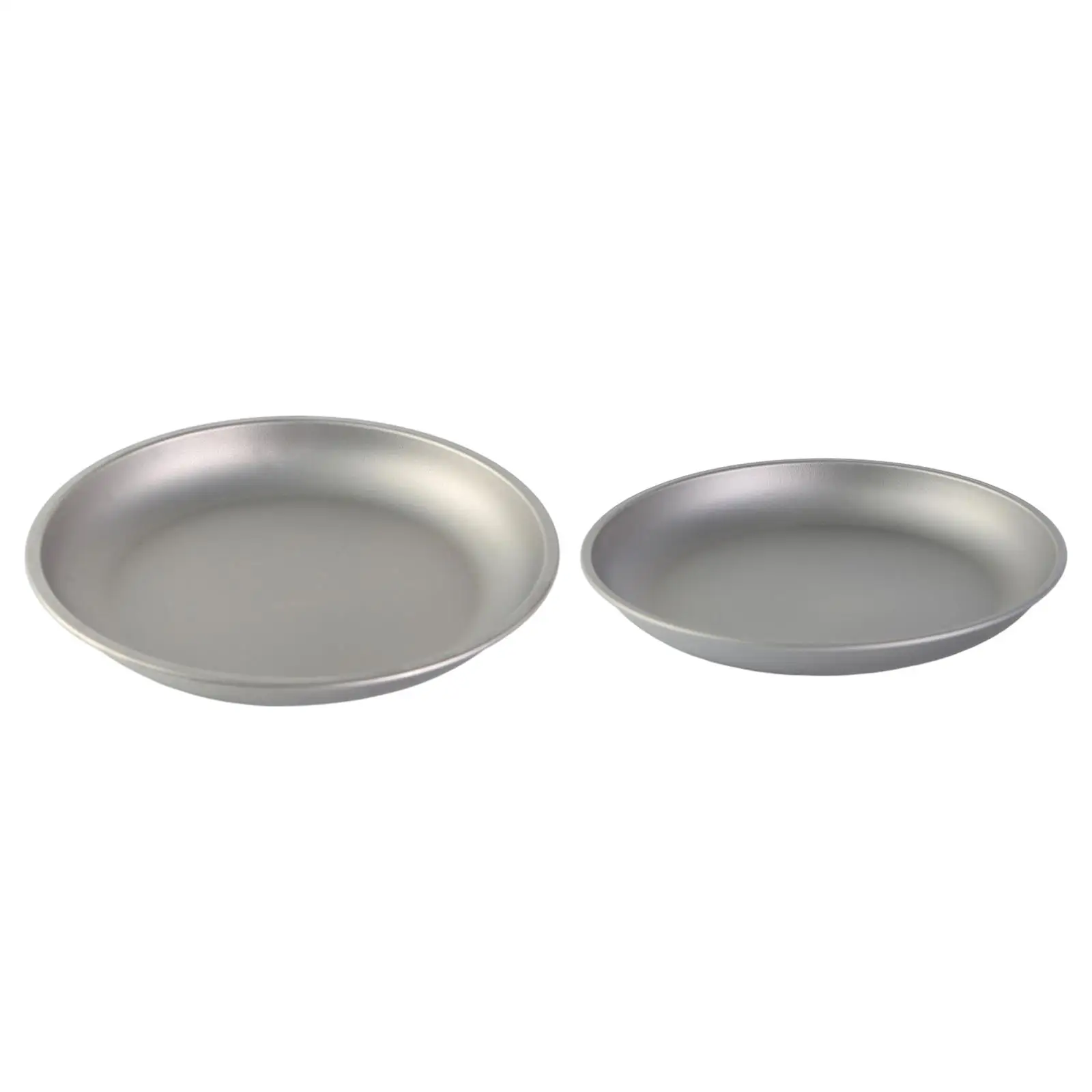 

Lightweight Titanium Plate Dinner Fruit Plate Pan Food Container for Outdoor Camping Hiking Backpacking Picnic BBQ