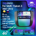 Автомагнитола Tiebro 8 ядер 8G + 128G для GMC Yukon 3 2007-2012 2DIN Android 10 стереоприемник мультимедийный видеоплеер Bluetooth плеер
