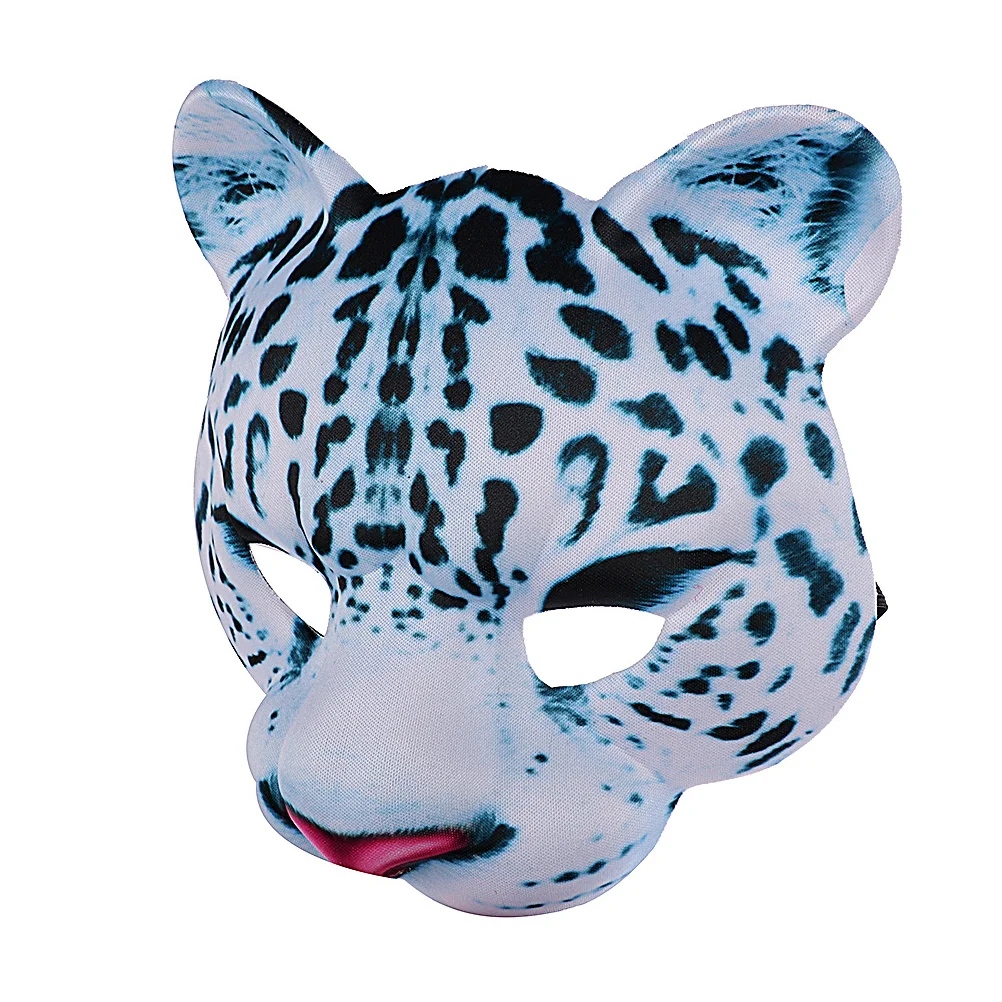 

EVA Leopard Full Pu Snow Leopard for Masquerade Mardi Gras Party Photograph Props Therian