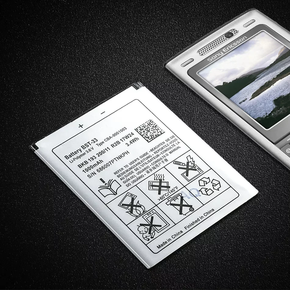 

Фотоаккумулятор для сотового телефона Sony Ericsson K800i K810i C702 C903 F305 G900 K550i K630i K660i W100I T700 T715 950 мАч