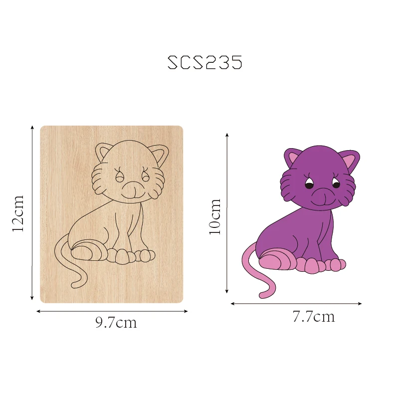 SCS235 Инструмент для автомобильного телефона Cat Деревянный режущий нож