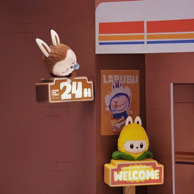 Фото POP MART LABUBU THE MONSTERS Wacky Mart Series-Fridge Магнит Слепая коробка Игрушки Kawaii Аниме Фигурка Сюрприз Mystery Box №4