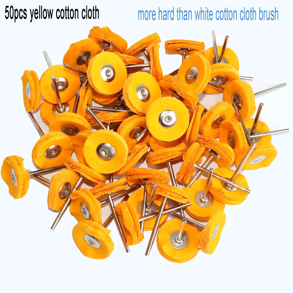 

50 шт., 1-дюймовый набор полировальных кругов, шерстяной фетр, хлопковый хвостовик 3 мм для вращающихся инструментов, набор для полировки мини-щетки