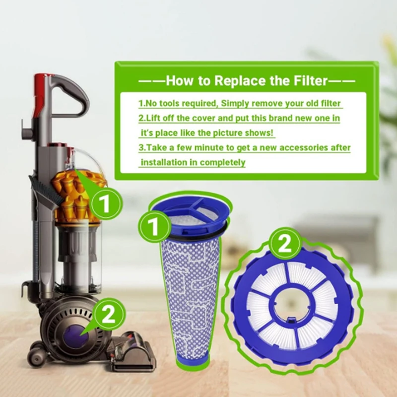 Основная роликовая щетка и набор HEPA-фильтров для доступа после запасных частей