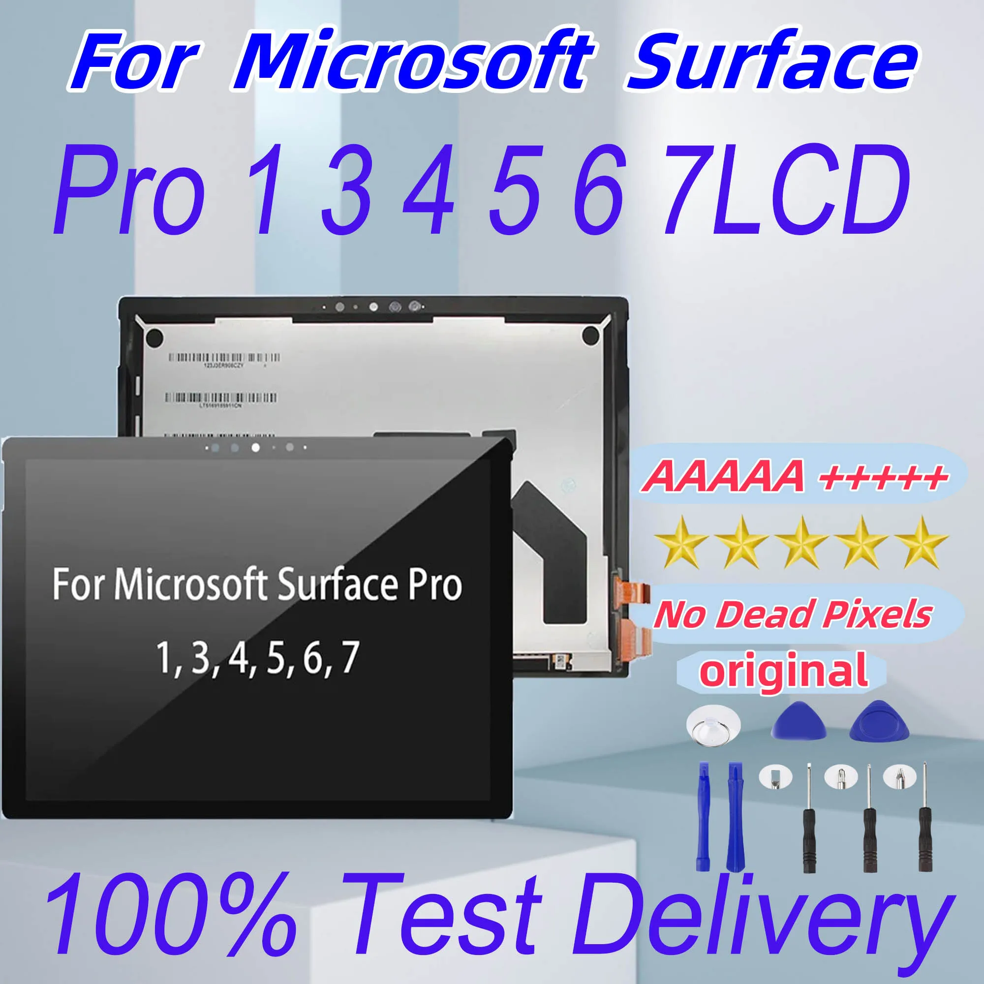 Универсальный ЖК-дисплей для Microsoft Surface Pro 1-7 черный емкостный экран ЖК-панели