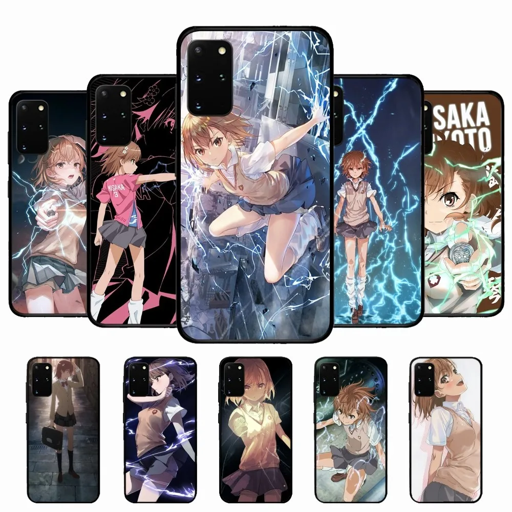 

Mikoto Misaka Anime Phone Case For Samsung S 9 10 20 21 22 23 30 23plus lite Ultra FE S10lite Fundas