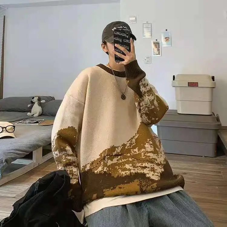 

Женский свитер с круглым вырезом, Осень-зима