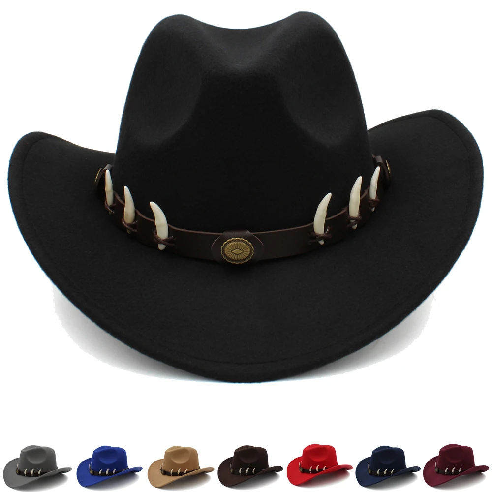 Шерстяная шляпа с широкими полями для детей и взрослых 3 размера |