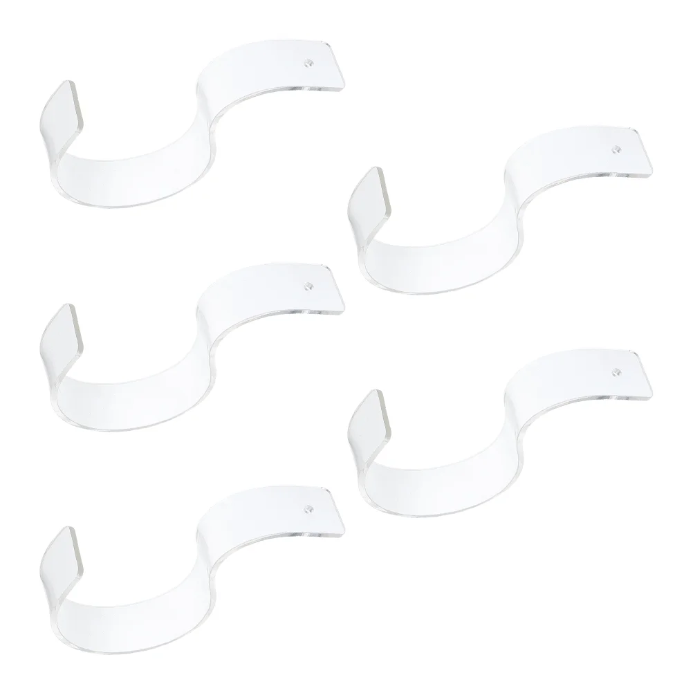 

5 Pcs Decorate Table Top Display Stand Belt Storage Rack Creative Displaying Acrylic Transparent Miss Shop Decorative