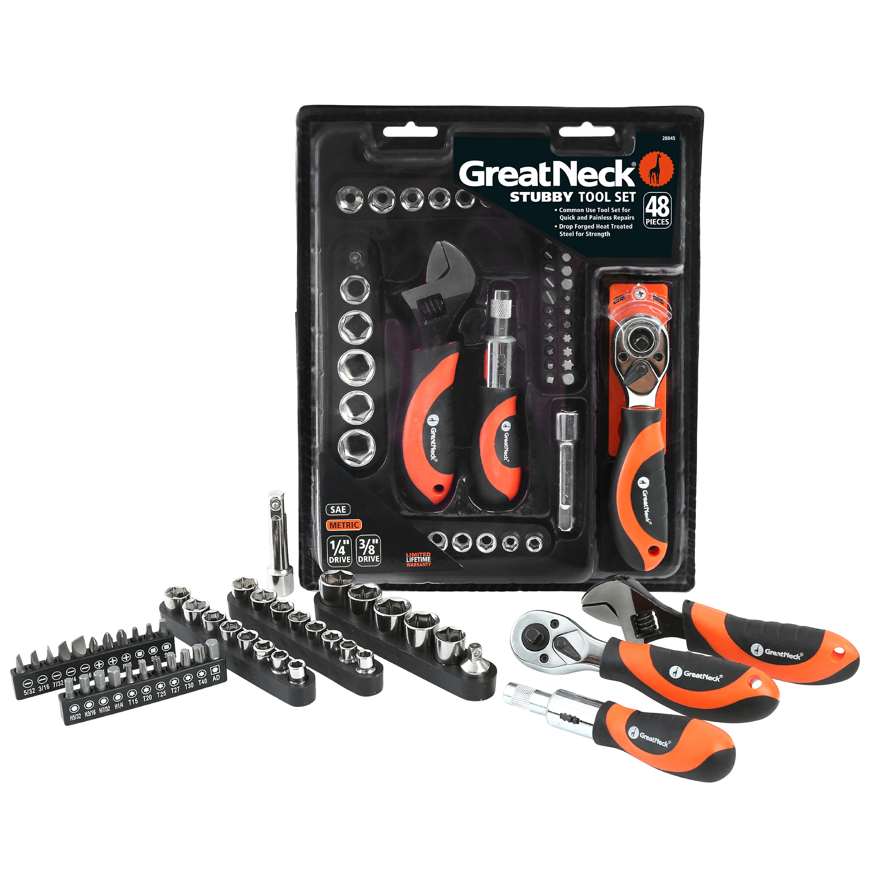 

Free Shipping 28045 Multi Drive Stubby Tool Set