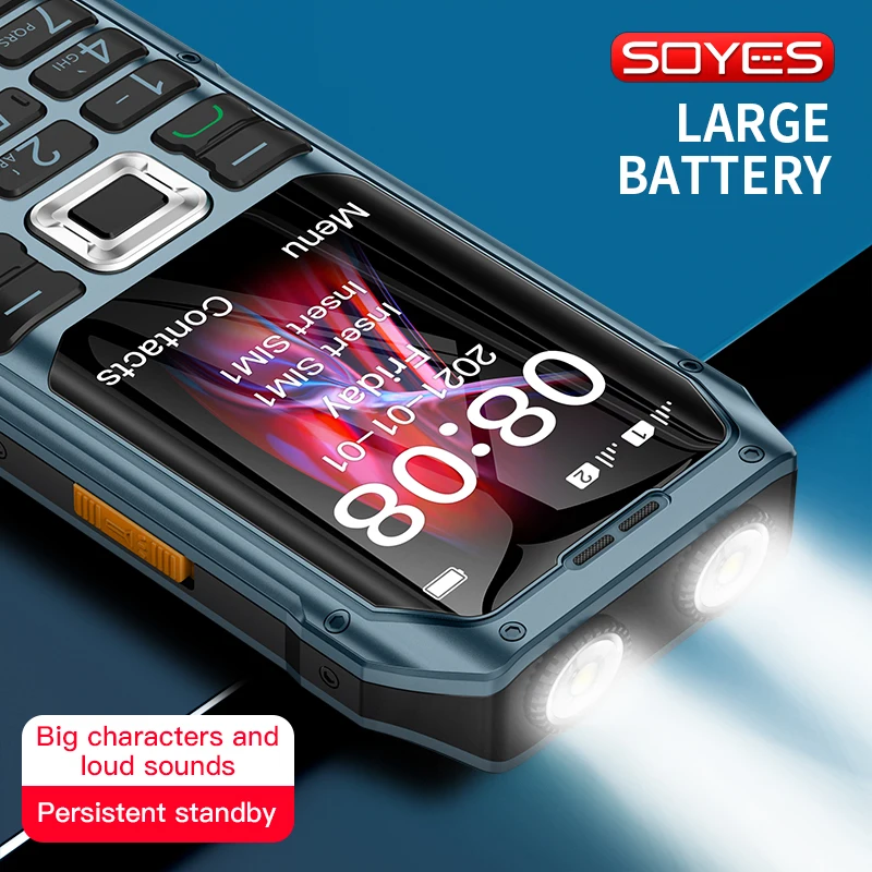 Новинка сотовый телефон SOYES K80 2G GSM противоударный 1800 мАч две SIM-карты MP3 FM фонарик