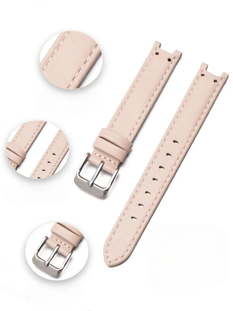 Ремешок мягкий удобный из натуральной воловьей кожи для часов серии Anne Klein, водонепроницаемый ремешок с вогнутым интерфейсом 12x6 14x8 мм (art.: 3920c9e54beda) - 3920c9e54beda
