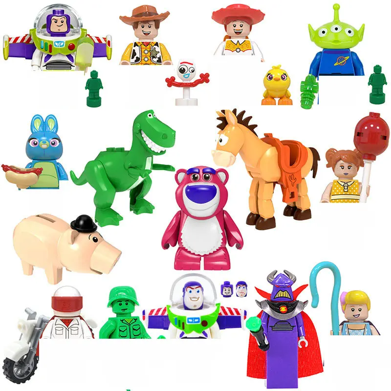 

Disney Children Anime Figure Building Blocks Kid Gift Toy Model Mini City Movies Characters Figurine Toy Story4 Christmas Gift