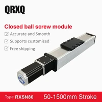 ball screw linear actuator motorized precise linear guide complete cnc kit include servo motor actuator robotic arm kit rod