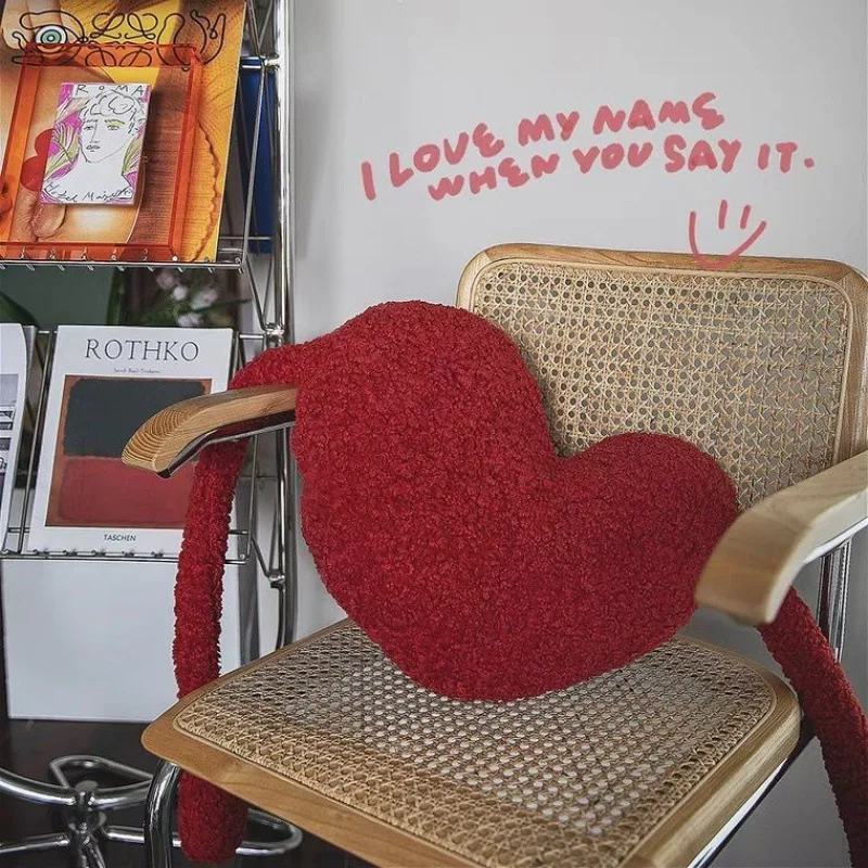 

Love Heart Shaped Pillows Sofa Cushion Gift Back Cushions Home Decor Cute Pillow Chair Pillows Lumbar Pillow Chair Cushion Car