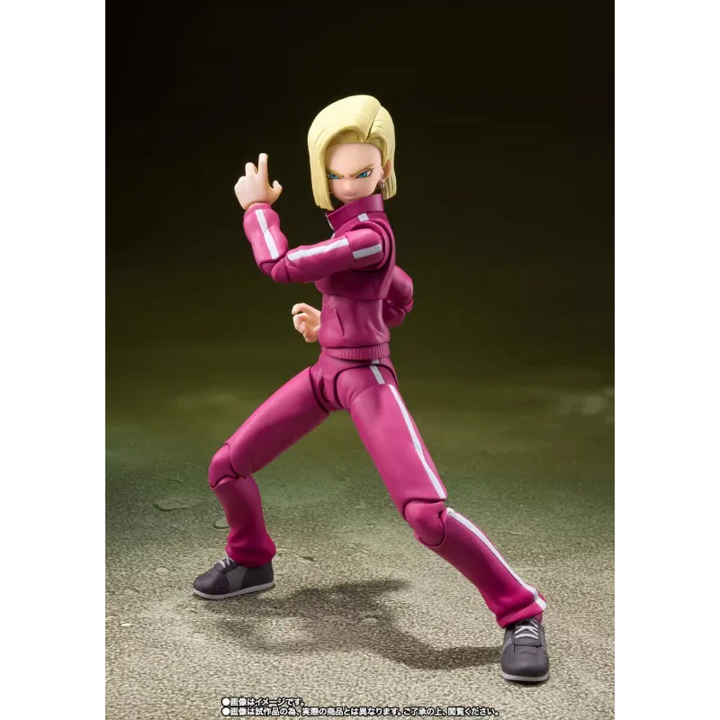 Фото В наличии Bandai SHF Dragon Ball Super Android 18 Universe Survival Saga Ver. Коллекционная подвижная фигурка в масштабе 1/12 №3