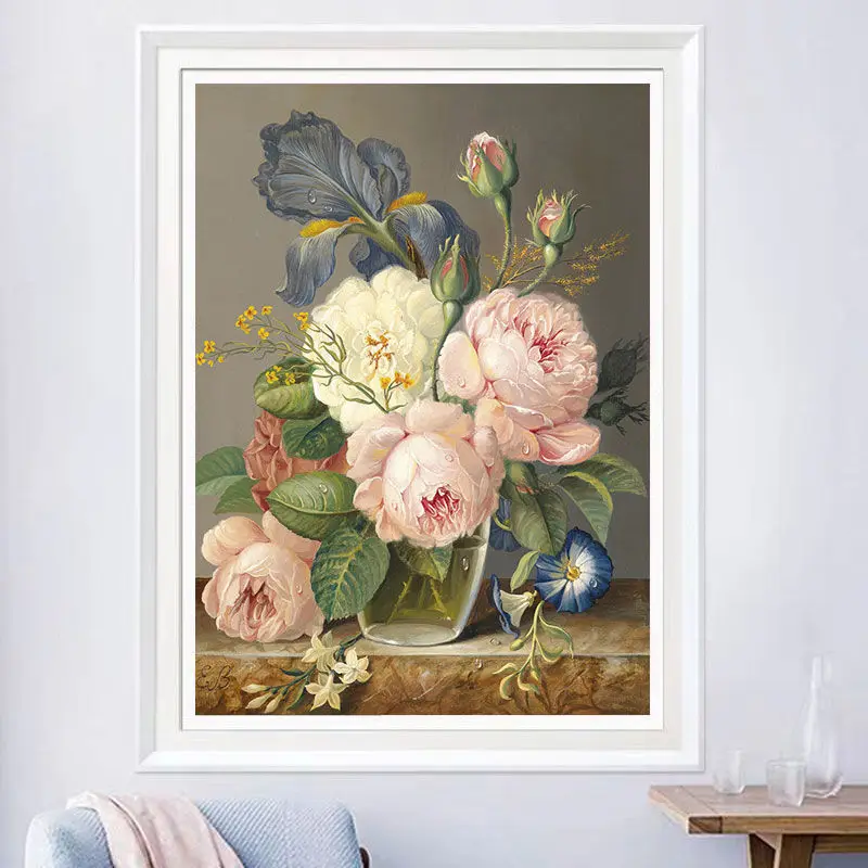 

4114Ann-Tulip diy digital oil painting oil painting acrylic flower painting explosion hand-filled landscape painting