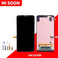 for lg v30 lcd display touch screen digitizer assembly for lg v30 lcd screen with tools