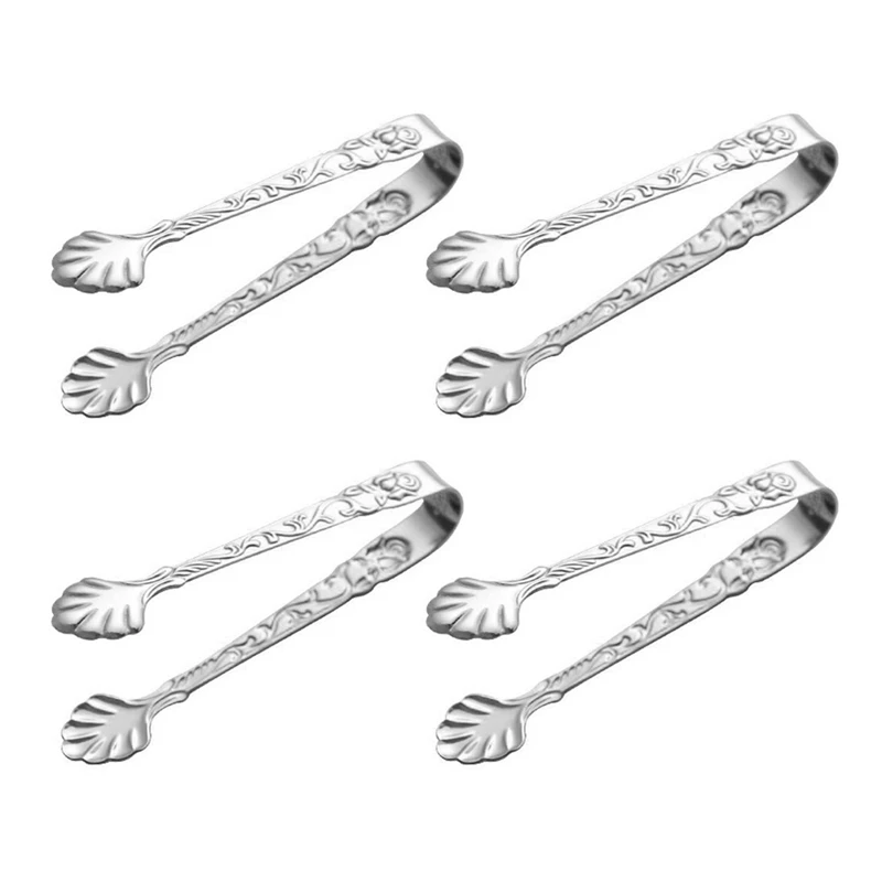 Новинка 4 шт. ледяные квадратные зажимы из нержавеющей стали щипцы для сахара