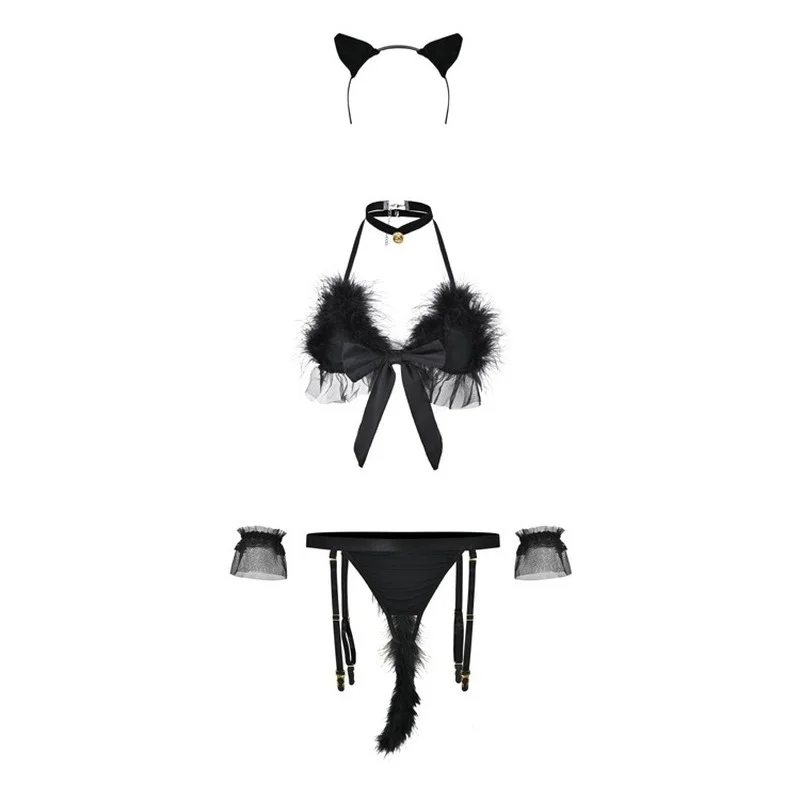 

Сексуальные игрушки для женщин, костюм, эротическое белье, кружевная Униформа горничной, соблазнительная, с открытой спиной, с разрезом, пуш...