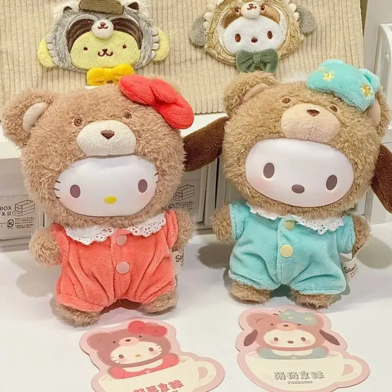 Sanrio персонаж Latte Baby слепая коробка кулон фигурка Cinnamoroll Kuromi игрушка-сюрприз