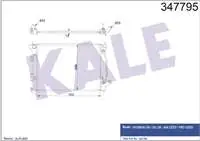 

347795 для водяного радиатора двигателя I30 diesel automatic cto diesel