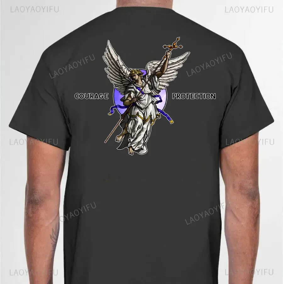 Не делайте мир с плохим разрушением. Футболка Archangel Saint Michael Мужская Летняя