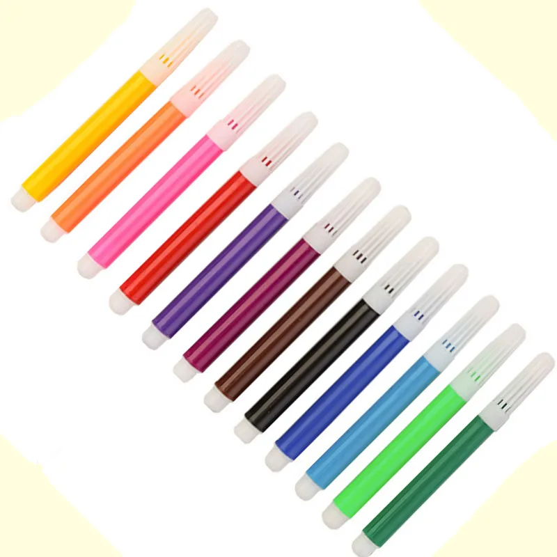 12pcs Set Children Painting Watercolor Pen School Office Supply Easy Clean Marker Student Drawing Tool Party Stationery Gift