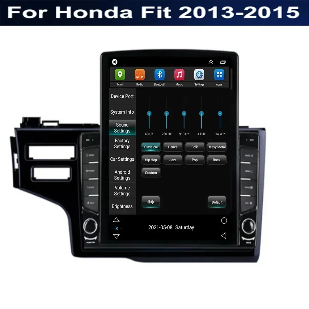 9 7 &quotAndroid 13 для Honda Fit 2013-2015 Tesla Тип Автомобильный Радио Мультимедийный Видеоплеер