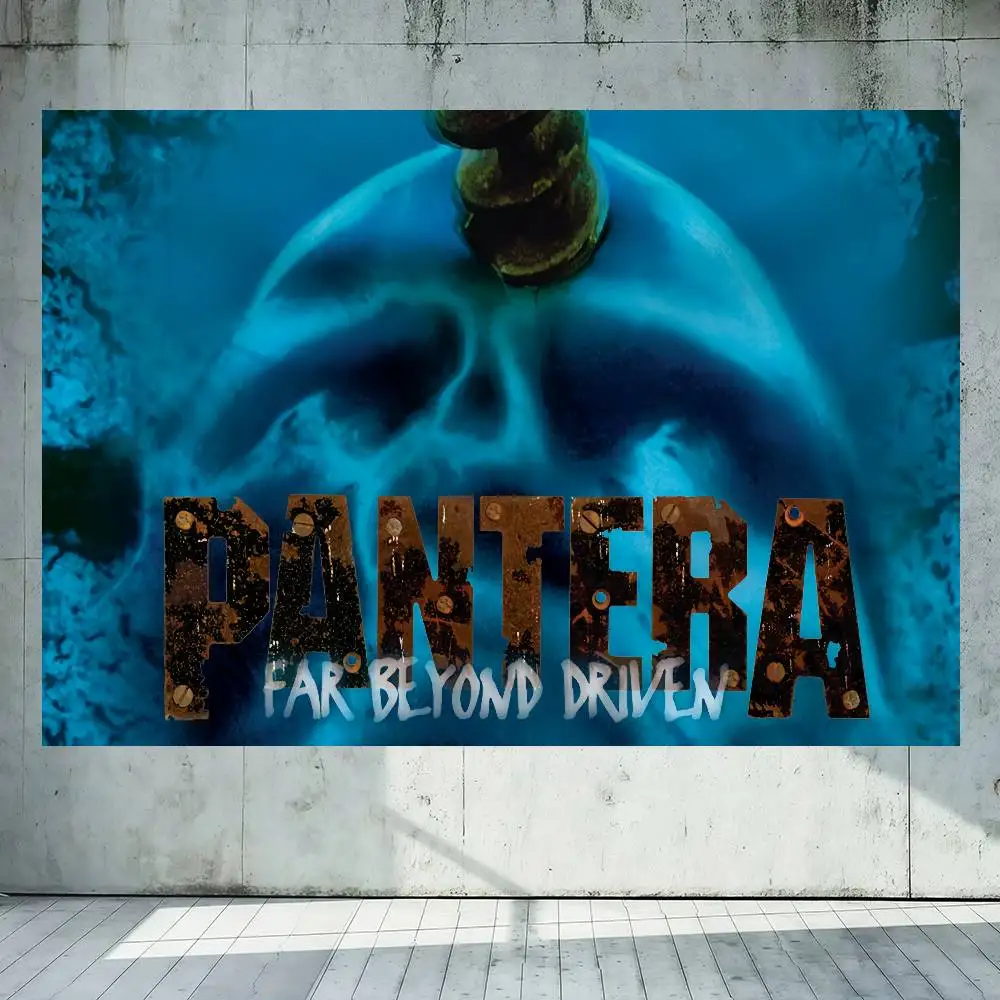 Фото Флаг-баннер Band P-Pantera Cowboys From Hell для декора, для улицы, пикника, вечеринки, дома, кемпинга, а также для оформления мероприятий и праздников №3